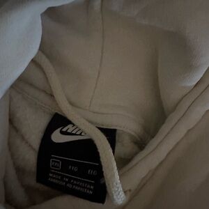 Nike sportswear hoodie cream